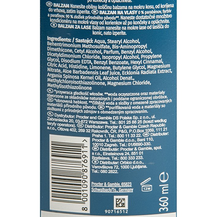 REGENERATOR ZA KOSU HERBAL ESSENCES ARGAN OIL 360ml ORBICO