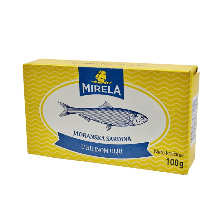 RIBA MIRELA SARDINA U BILJNOM ULJU 100g PODRAVKA