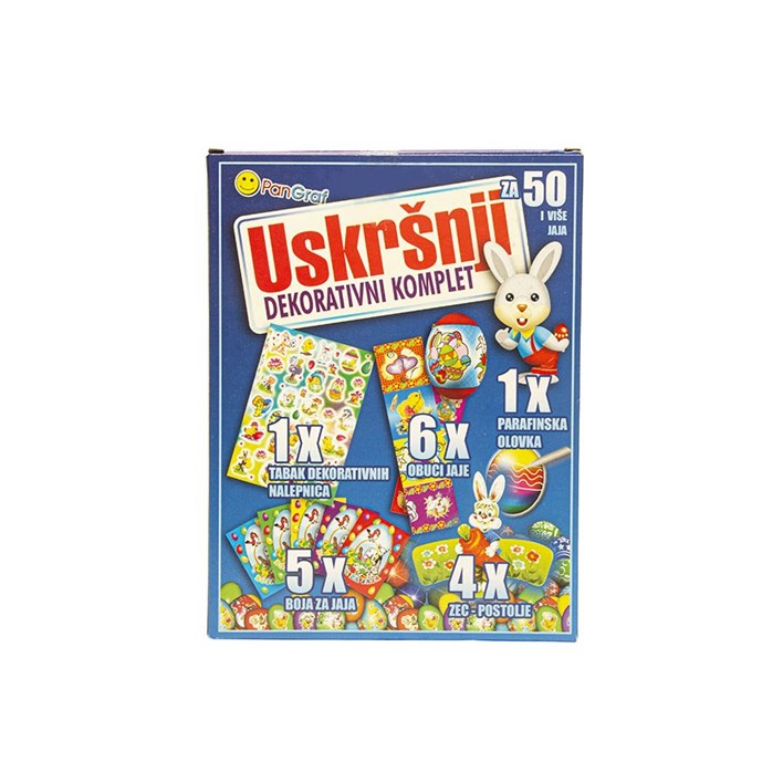 SET DEKORATIVNI USKRŠNJI 17kom ORION