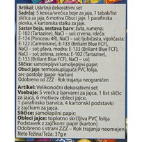 SET DEKORATIVNI USKRŠNJI 17kom ORION