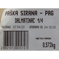 SIR DALMATINAC PAŠKA SIRANA