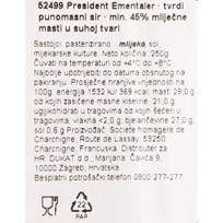 SIR PRESIDENT EMENTALER 250g DUKAT