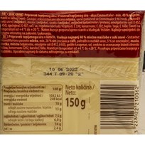 SIR PRESIDENT TOAST EMMENTALER 150g DUKAT
