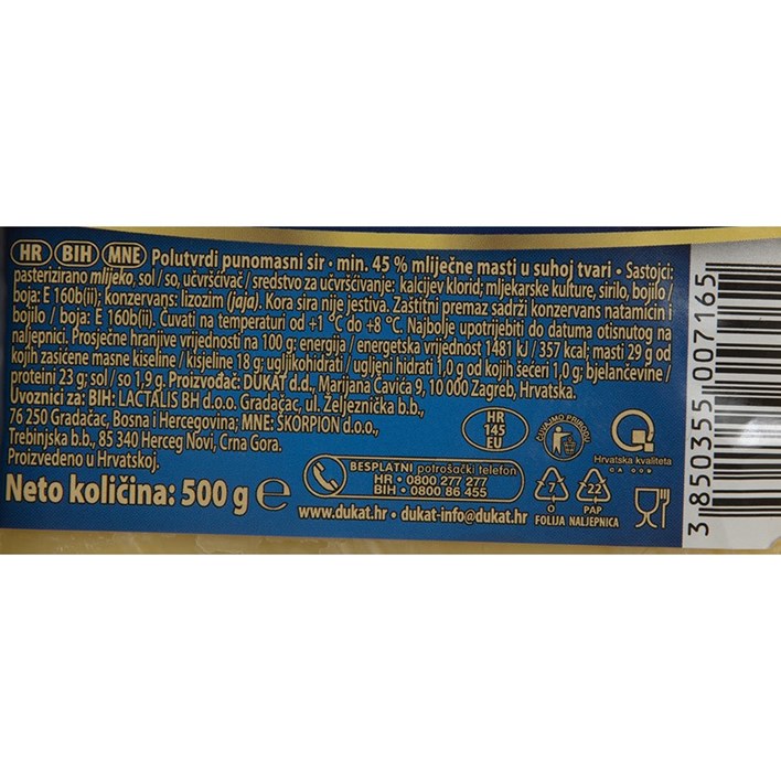 SIR PRESIDENT TRAPIST 500g DUKAT