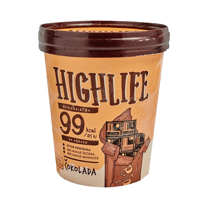 SLADOLED HIGH LIFE ČOKOLADA 460ml