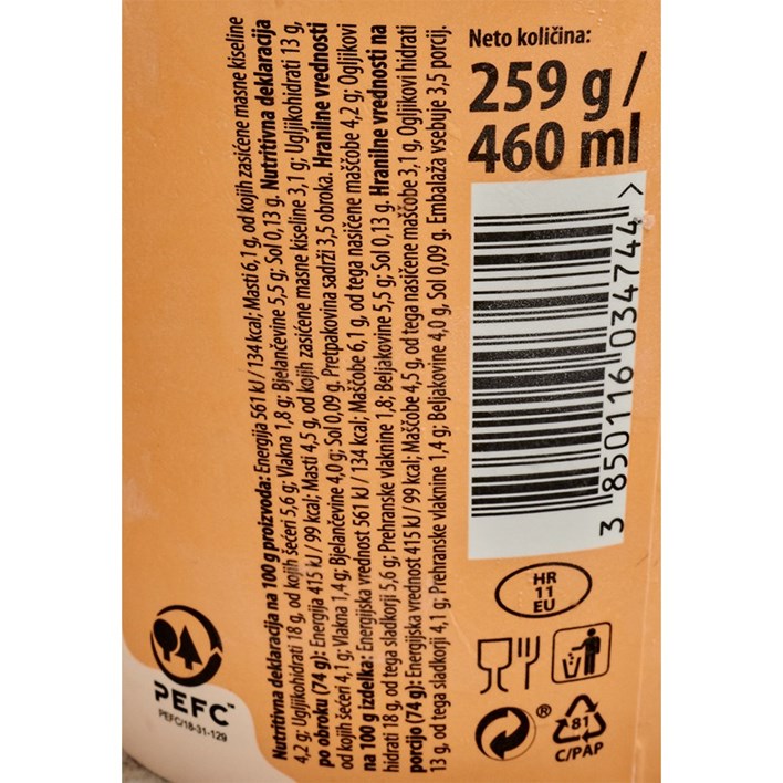 SLADOLED HIGH LIFE ČOKOLADA 460ml