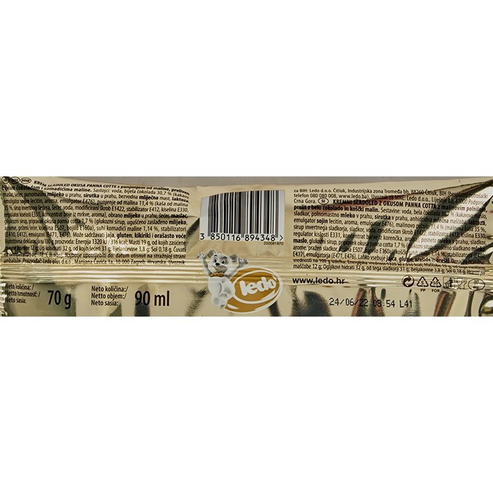 SLADOLED KING MALINA 90ml LEDO