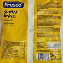 SMRZNUTO POVRĆE ŠPINAT BRIKET FRESCO 400G LEDO