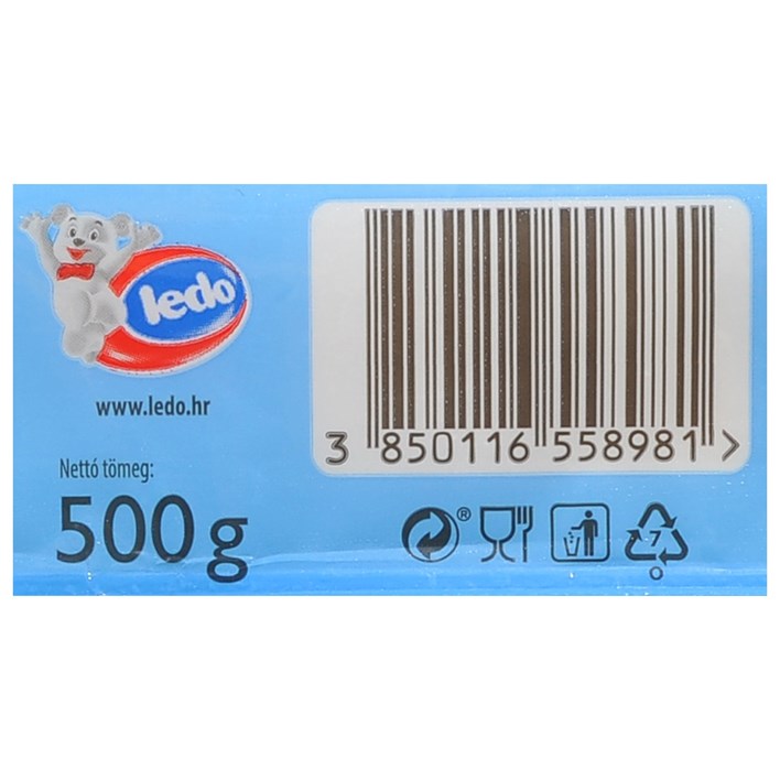 SMRZNUTO TIJESTO LISNATO 500G LEDO