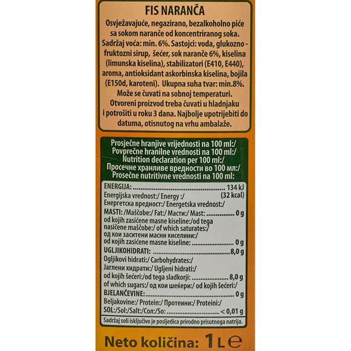 SOK FIS NARANČA 1L TTP VINDIJA