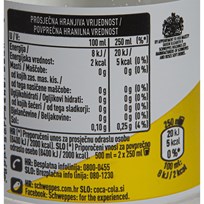 SOK GAZIRANI SCHWEPPES TONIC WATER SLIMLINE 0,5l COCA COLA