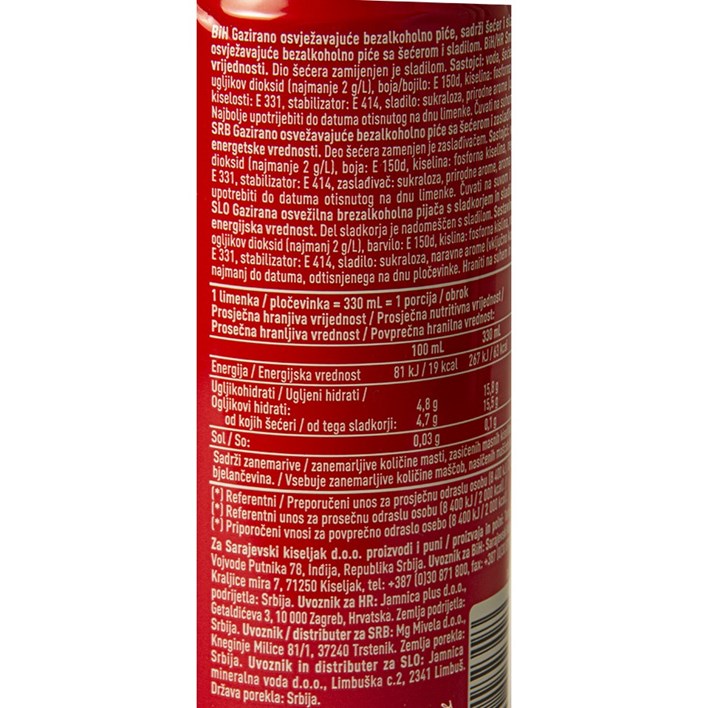 SOK GAZIRANI SKY COLA LIMENKA 0,33l JAMNICA