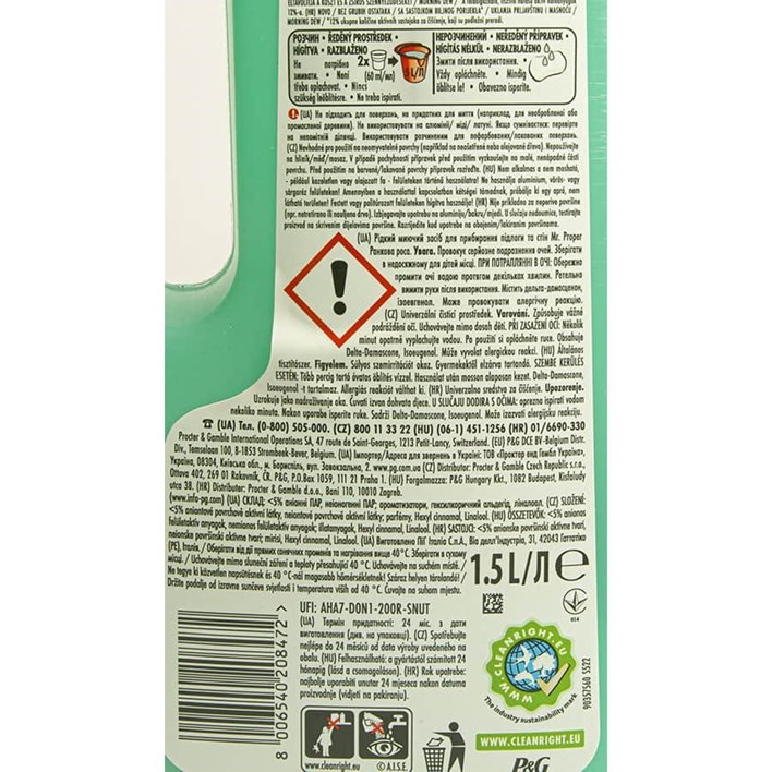 SREDSTVO ZA ČIŠĆENJE MR PROPER MOUNTAIN SPRING 1,5l ORBICO