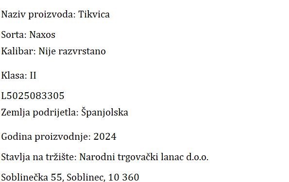 TIKVICA  SVJEŽA  NTL