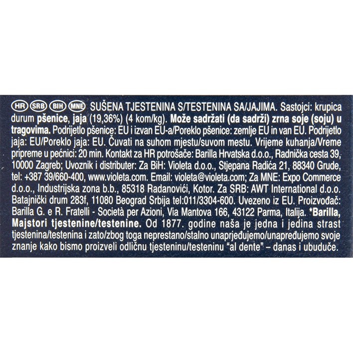 TIJESTO BARILLA LASAGNE 199 500g AWT
