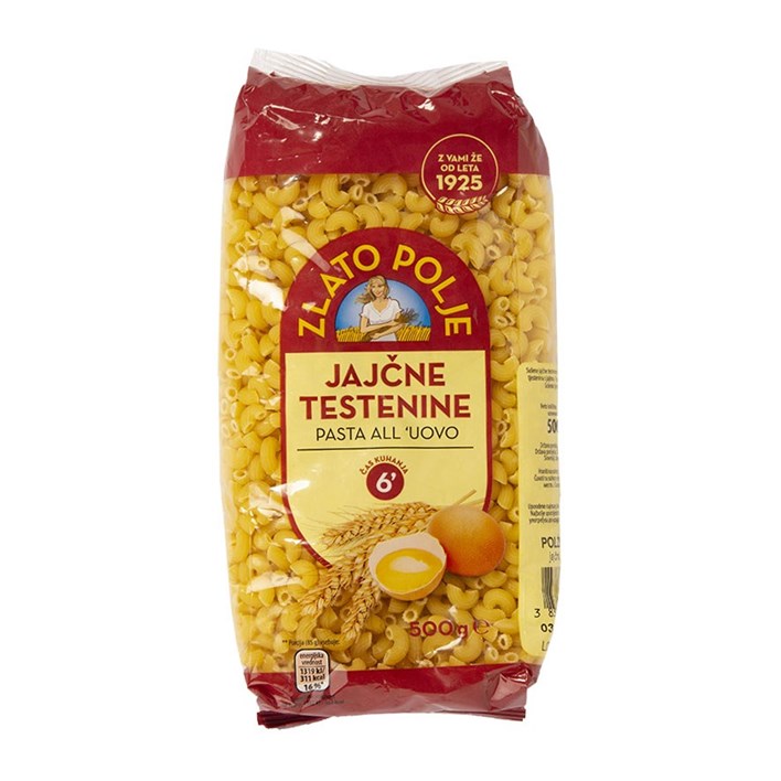 TJESTENINA ZLATO POLJE PUŽIĆI 500g PODRAVKA