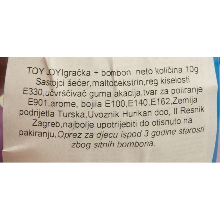 TOY JOY IGRAČKA + BOMBONI 10g HURIKAN