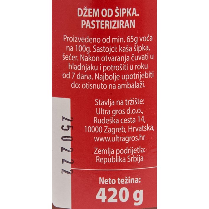 DŽEM ŠIPAK 420g ULTRA