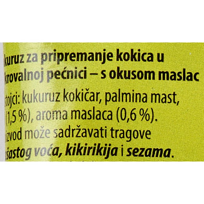KUKURUZ ZA KOKICE MASLAC 100g MARJAN VOĆE ULTRA