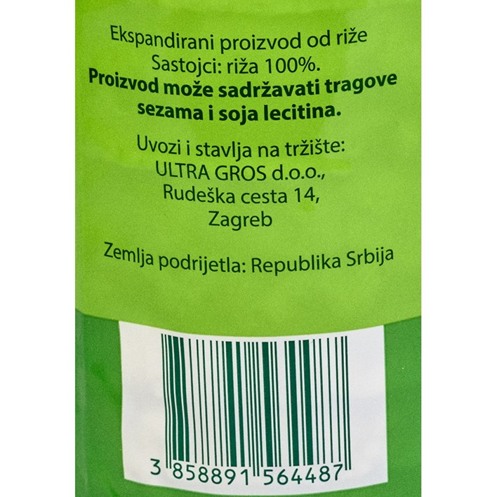 SNACK RICE NATUREL 100g ULTRA