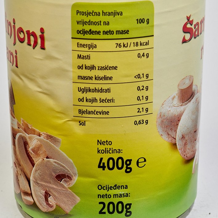 ŠAMPINJONI REZANI 400g ULTRA