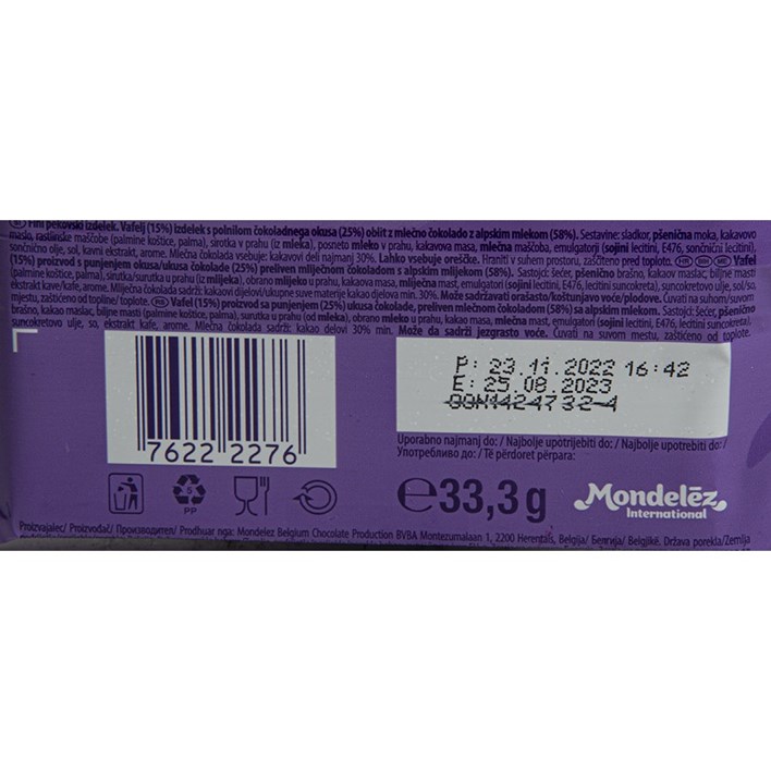 VAFEL MILKA LEO 33g FILIR