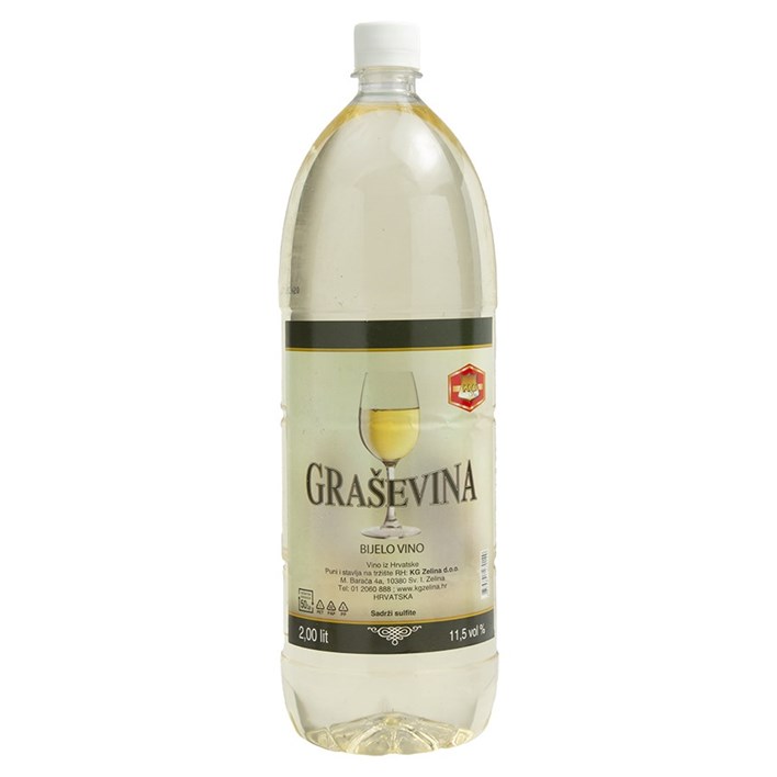 VINO BIJELO GRAŠEVINA 2l