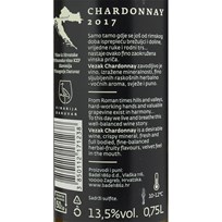 VINO BIJELO VEZAK CHARDONAY 0,75l BADEL