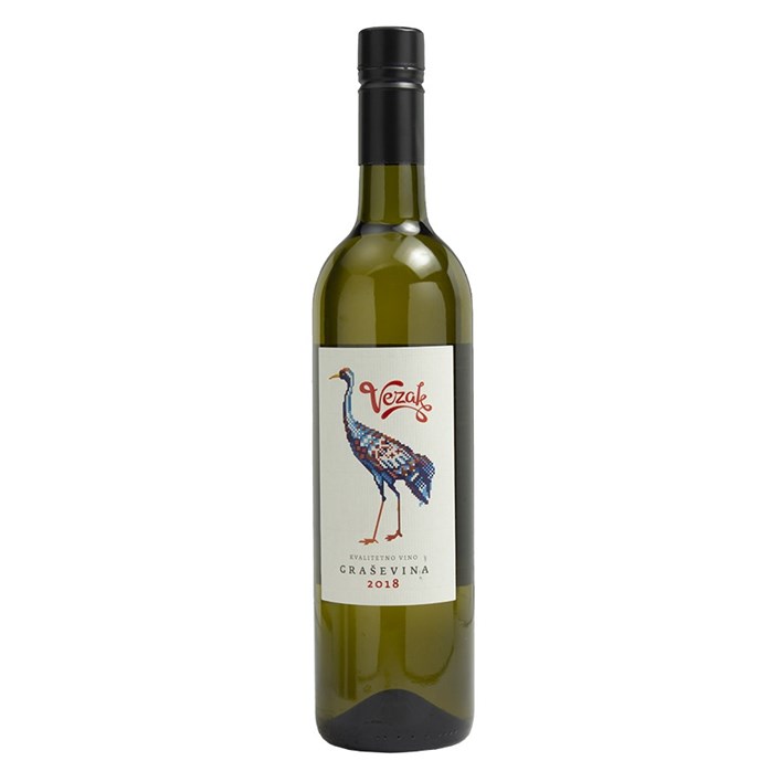 VINO BIJELO VEZAK GRAŠEVINA 0,75l BADEL