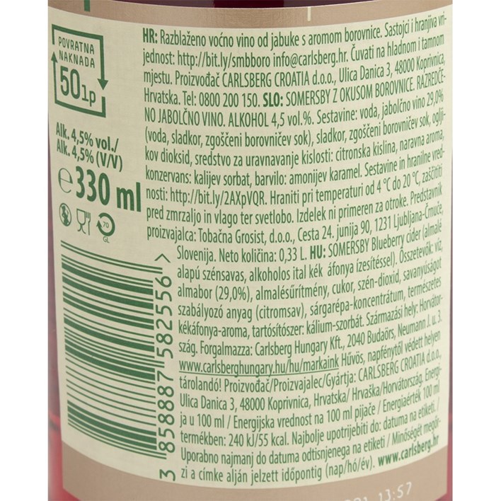 VINO SOMERSBY BOROVNICA 0,33l CARLSBERG