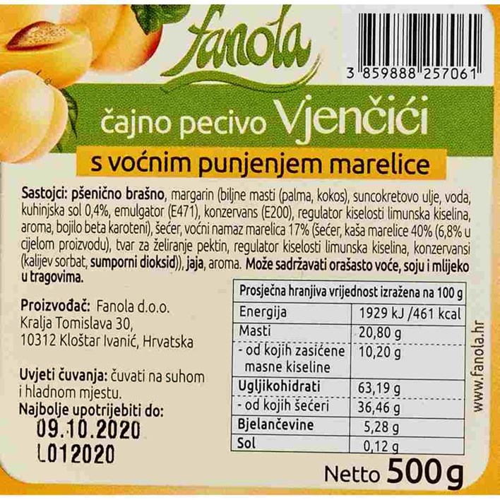 VJENČIĆI MARELICA  500g FANOLA