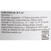 VODKA KLASIK 38% 1l PREHRANA