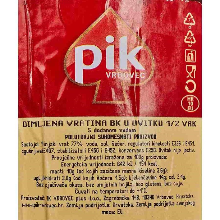 VRATINA DIMLJENA BEZ KOSTI VP PIK