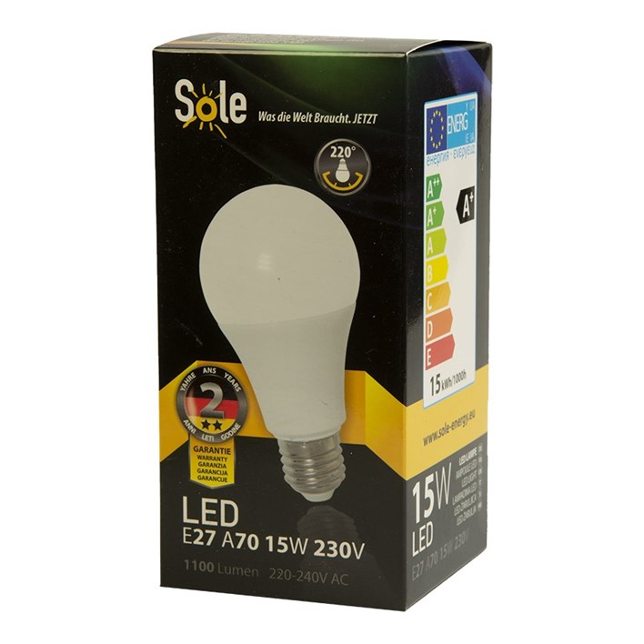 ŽARULJA SOLE LED 15W E27 POST PLUS