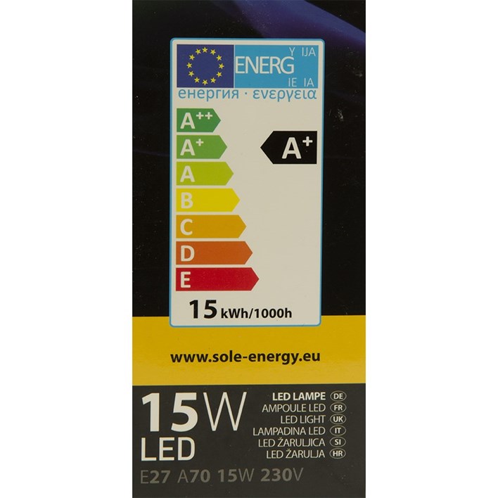ŽARULJA SOLE LED 15W E27 POST PLUS