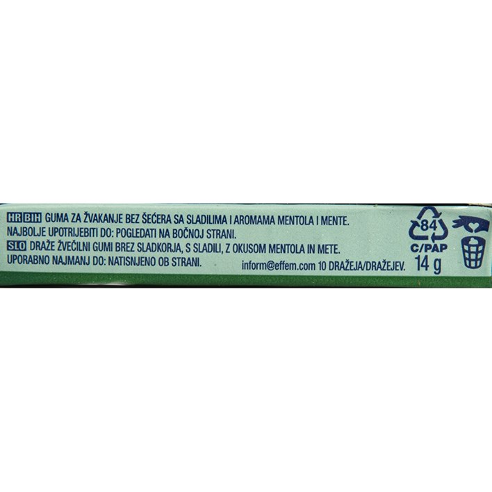 ŽVAKAČA GUMA AIRWAVES GREEN MINT 14g ATLANTIC