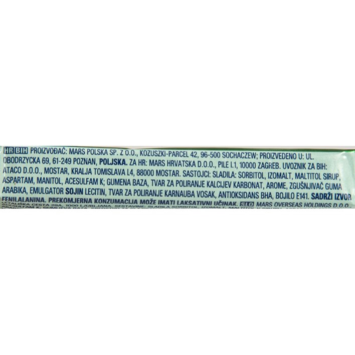 ŽVAKAČA GUMA AIRWAVES GREEN MINT 14g ATLANTIC