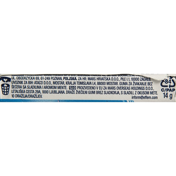 ŽVAKAČA GUMA ORBIT PEPERMINT 14g ATLANTIC