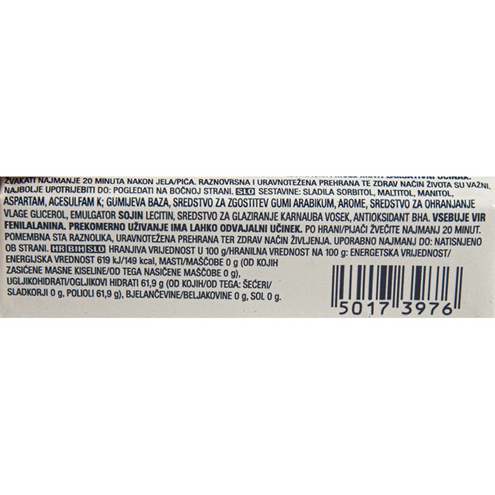 ŽVAKAČA GUMA ORBIT WINTERFRESH 14g ATLANTIC