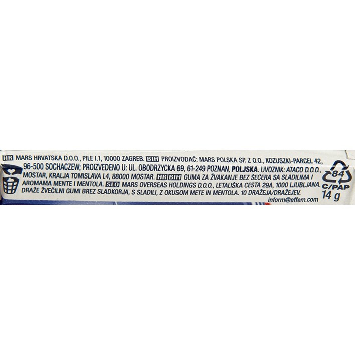 ŽVAKAČA GUMA ORBIT WINTERFRESH 14g ATLANTIC
