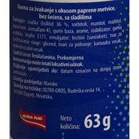 ŽVAKAČA GUMA TOP GUM PEPERMINT 63g ULTRA
